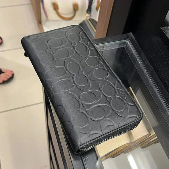 Coach Accordion Wallet In Signature Leather CE551 QB/BK * Original packing* - Picture 3 of 12